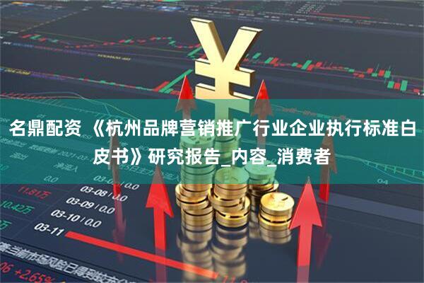 名鼎配资 《杭州品牌营销推广行业企业执行标准白皮书》研究报告_内容_消费者